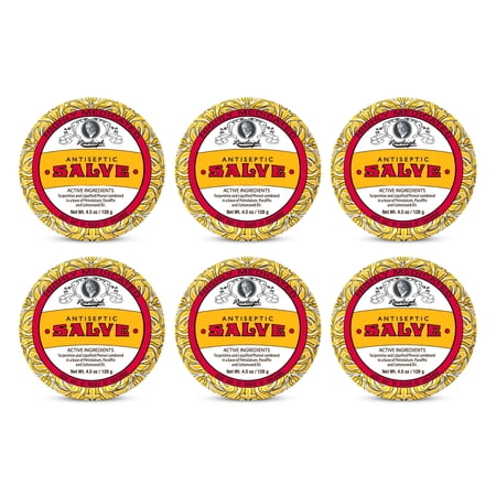 Rawleigh Antiseptic Salve Yellow Big Tin, 4.5 oz, 6 Count