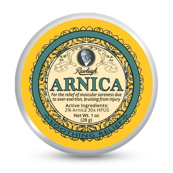 Rawleigh Arnica Soothing Balm: 1 oz, 2% Arnica 30X HPUS, Natural Formula for Muscle Soreness, Overexertion Bruising, Absorbs Quickly, Non Greasy, Travel-Friendly Tin - Pack of 1