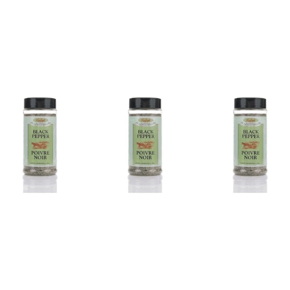 Rawleigh Granulated Black Pepper for Seasoning, 3 Bottles of 8 oz