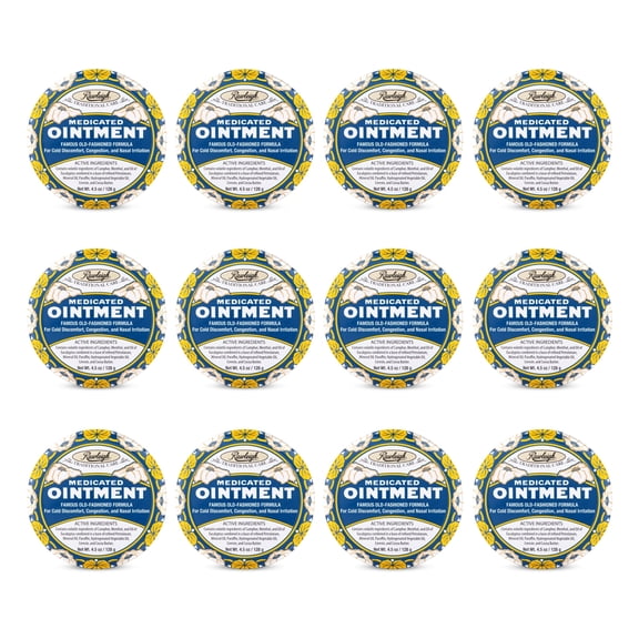 Rawleigh Medicated Ointment Blue Tin, 4.5 oz, 12 Count