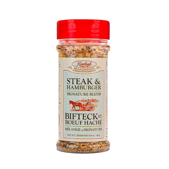 Rawleigh Steak & Hamburger Spice Seasoning for Bold Flavor, 1 Bottle of 4.9 oz