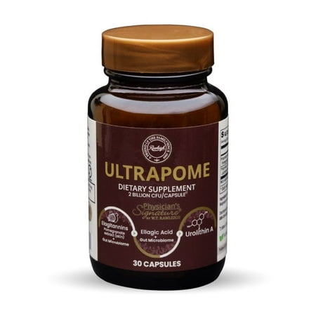 Rawleigh UltraPome: 30 Capsules - Vegetarian Urolithin A Probiotic Supplement with Pomegranate Skin Extract