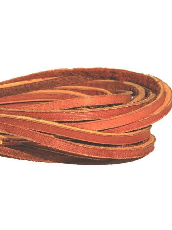 Rawling High Quality Leather Laces For Boots And Shoes, 72, Tan