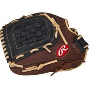 Rawlings 12.5" RBG36 Recreational Baseball & Softball Glove, All-Leather Shell, Right Hand Throw