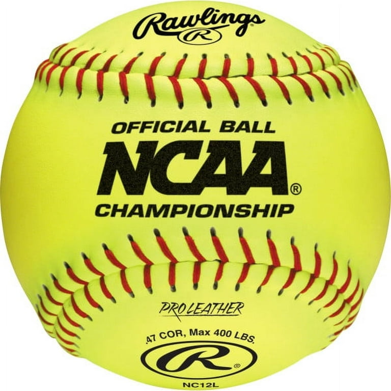 Rawlings 12 NCAA Championship Softball - Pro Leather Cover