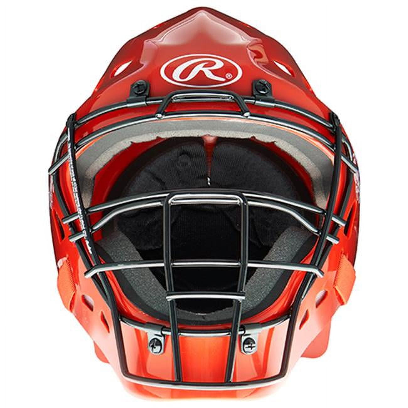 Rawlings 1383962 Hockey Style Design Catchers Helmet, Black