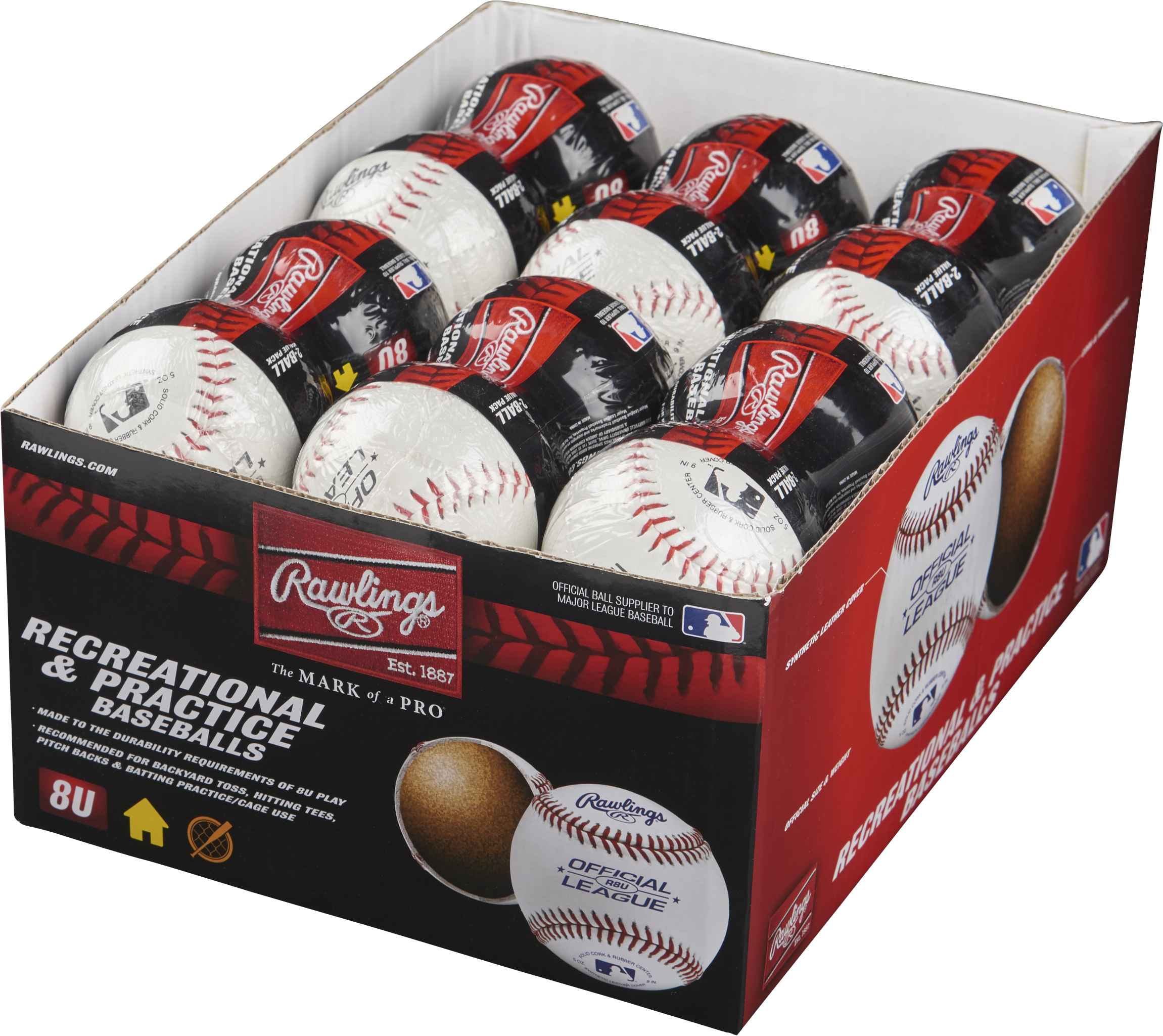 Rawlings 2/DZ Display Box - 8 & Under Official League