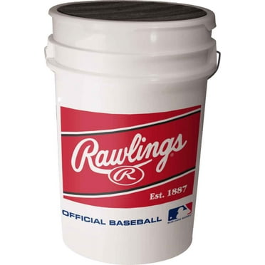 Rawlings | 6 pk. | 6 Gallon Empty Bucket With Lid | Baseball Ball Bucket