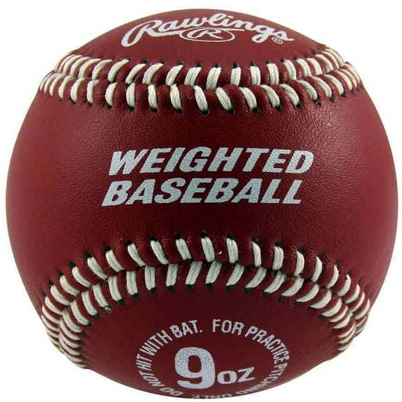 Rawlings Sporting Goods Rawlings Weighted Training Baseball 9Oz 1 Ball Red 9