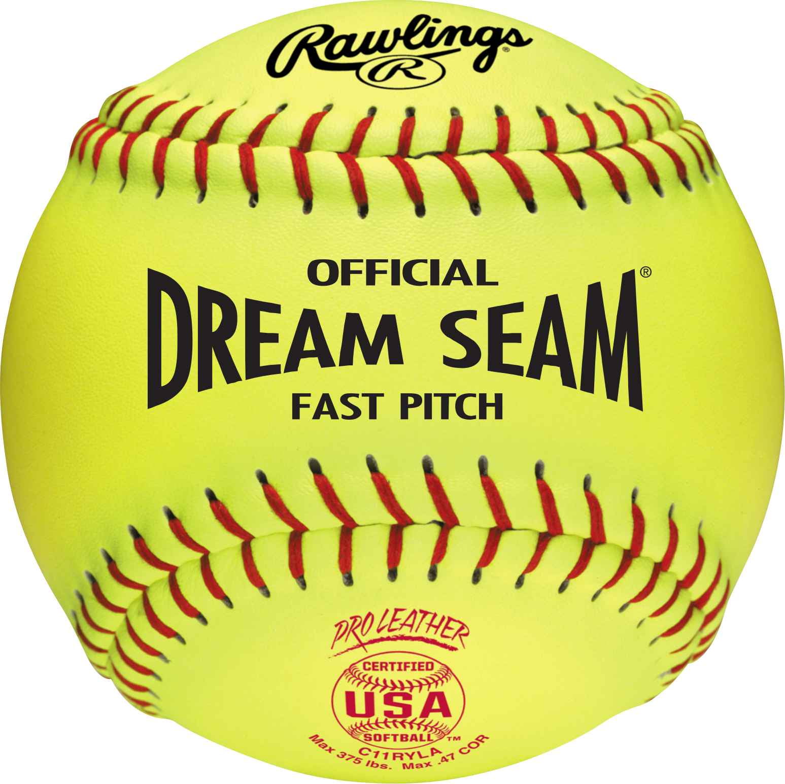 Rawlings ASA NFHS 11 inch Dream Seam High Density Cork Core Leather Softballs