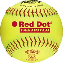 Rawlings ASA NFHS 11 inch Red Dot Leather Softballs