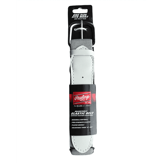 Rawlings Adjustable Baseball Softball Pant Belt, Gray