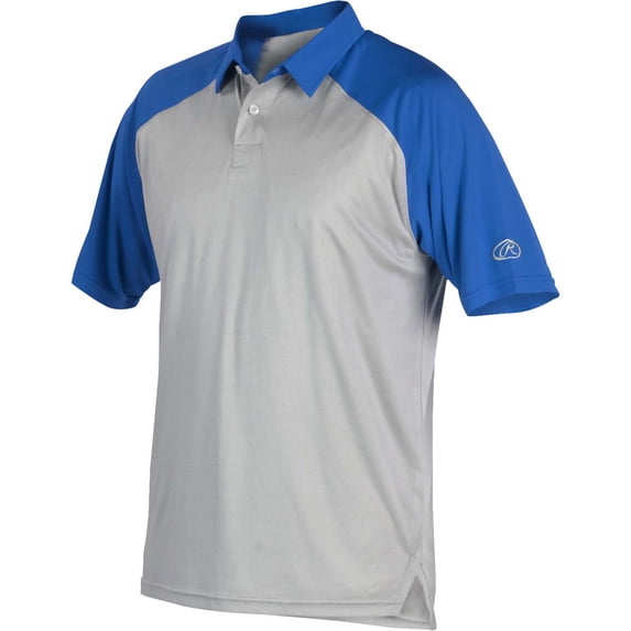 Rawlings Adult ColorSync Polo | Blue Grey/Scarlet | MED