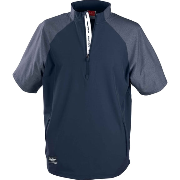 Rawlings Adult ColorSync Short Sleeve Cage Jacket | Navy | 2XL