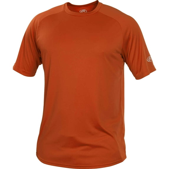 Rawlings Adult Crew Neck Tech Tee | Burnt Orange | 3XL