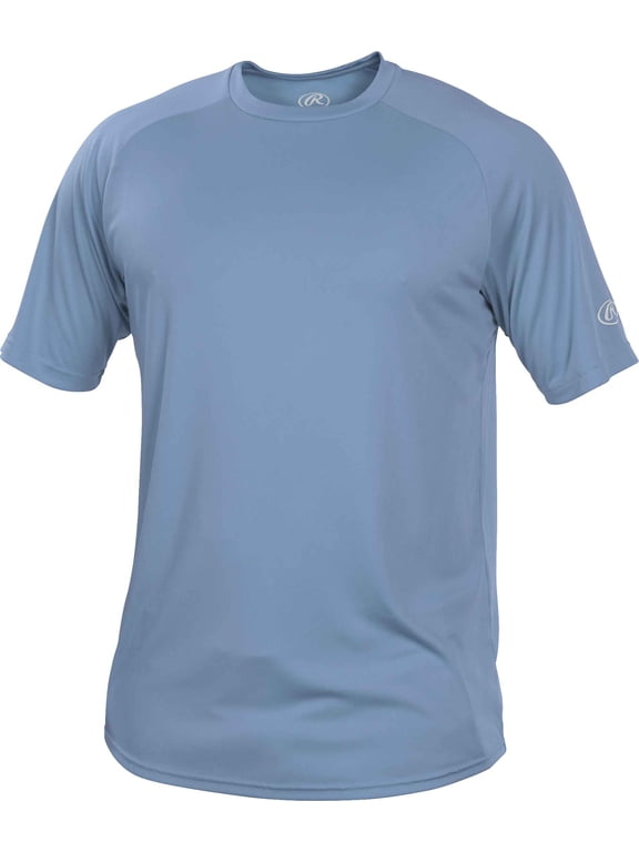 Adult Crew Neck Tech Tee | Columbia Blue | SML