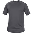 thumbnail image 1 of Rawlings Adult Crew Neck Tech Tee | Graphite | MED, 1 of 4