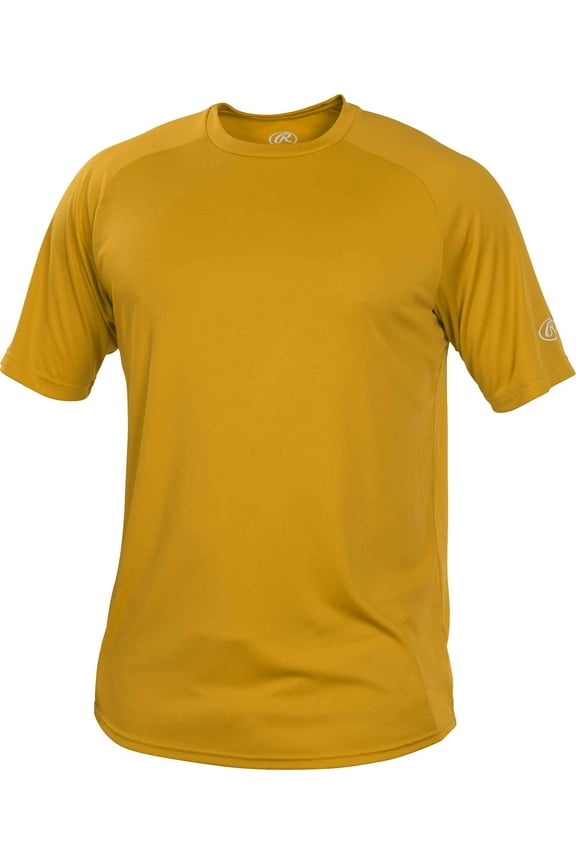 Adult Crew Neck Tech Tee | Light Gold | SML