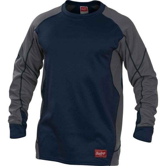 Rawlings Adult Dugout Fleece Pullover | Navy | LRG