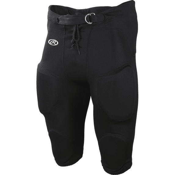 Rawlings Adult Game/Practice Football Pants, Black, Large