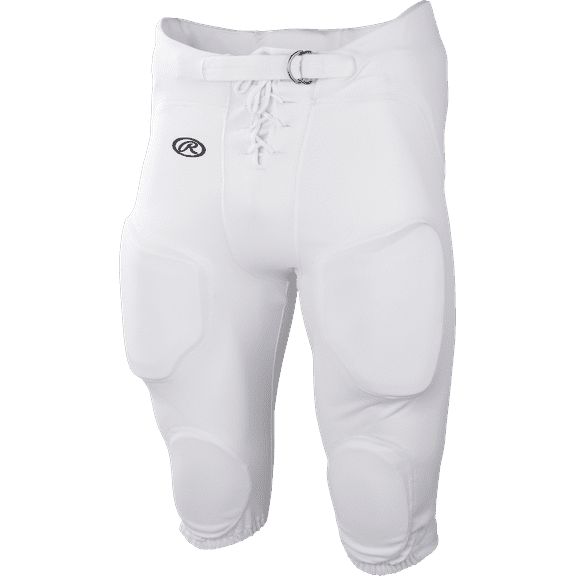 Rawlings Adult Game/Practice Football Pants, White, XX-Large