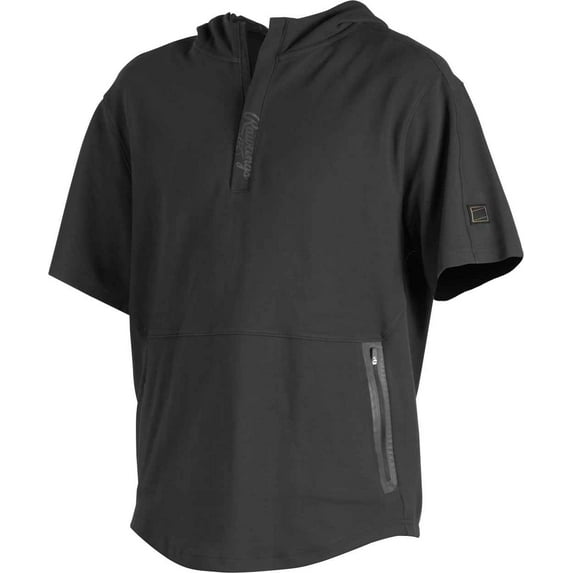 Rawlings Adult Gold Collection Short Sleeve Hoodie | Black | 3XL