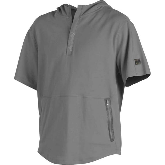 Rawlings Adult Gold Collection Short Sleeve Hoodie | Blue Grey | 2XL