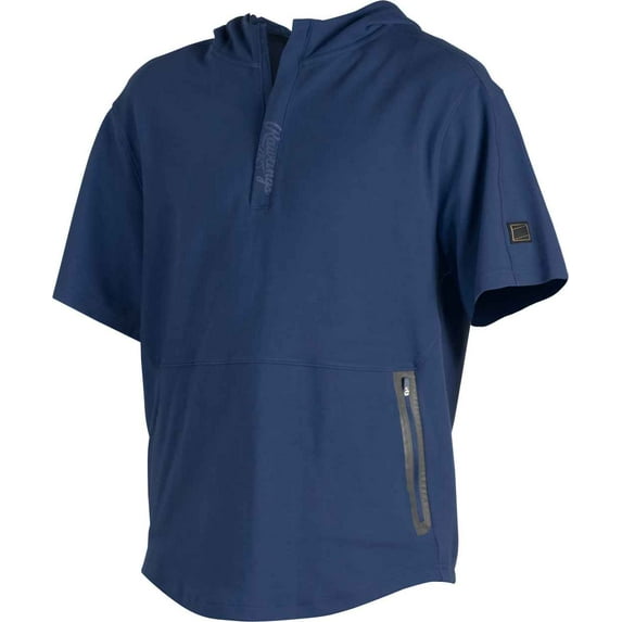 Rawlings Adult Gold Collection Short Sleeve Hoodie | Navy | LRG