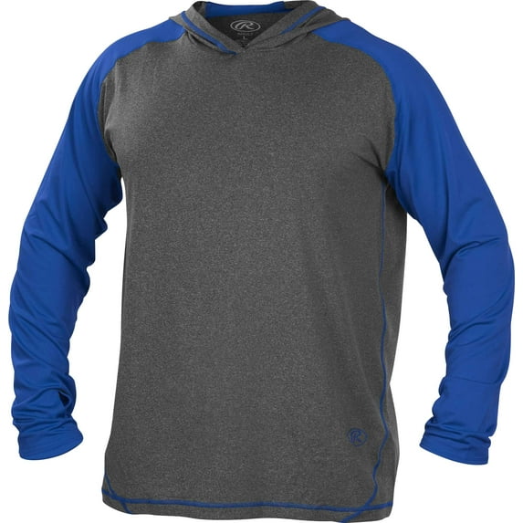 Rawlings Adult Hurler Lightweight Hoodie | Graphite/Royal | LRG
