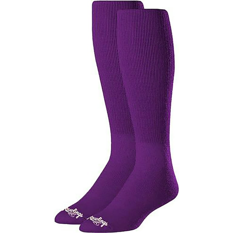 Rawlings Adult Over-The-Calf Baseball Socks - Medium - Purple