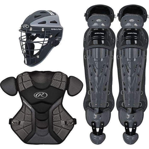 Rawlings Adult Velo Catcher's Set, Black/Graphite