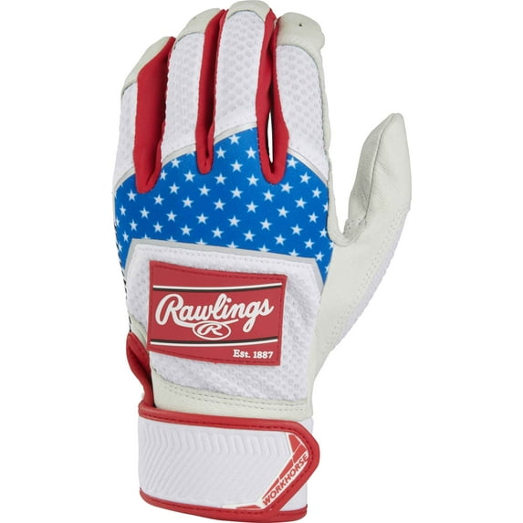 Rawlings Adult Workhorse Batting Gloves | USA | MED