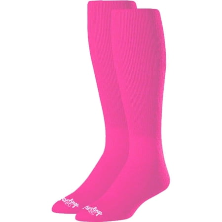 Rawlings Adult Over-The-Calf Baseball Socks - Large - Pink
