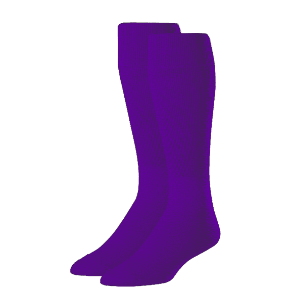 Rawlings Adult Over-The-Calf Baseball Socks - Large - Purple