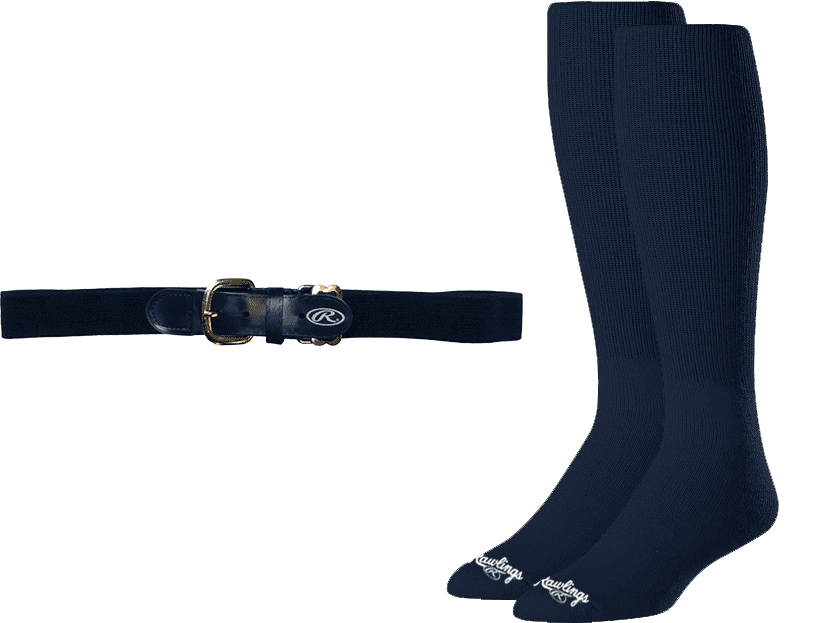 Combo Cintura E Calzini Da Baseball Regolabile - Multisport, Elastico, Nero, Large - 3