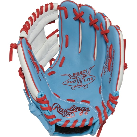 Rawlings Carlos Correa Youth Baseball Glove | 10.5-Inch | RHT | Columbia Blue/White