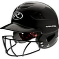 thumbnail image 1 of Rawlings Coolflo Baseball Batting Helmet with Facemask, 1 of 2