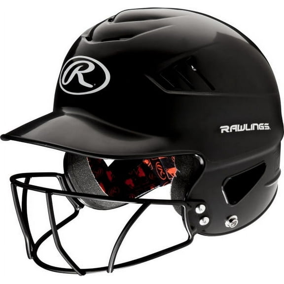 Rawlings Coolflo Baseball Batting Helmet with Facemask