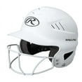 thumbnail image 1 of Rawlings Coolflo Fastpitch Softball Helmet with Face Guard, Matte White, 1 of 5
