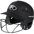 thumbnail image 1 of Rawlings Coolflo Youth Fastpitch Softball Batting Helmet with Face Guard, Matte Black, 1 of 7