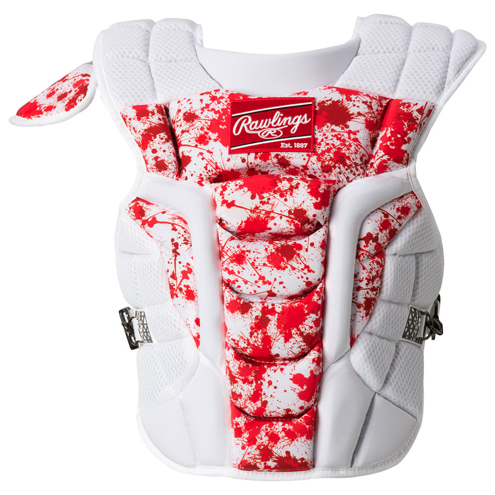 Rawlings Exclusive Adult Velo 2.0 Splatter Catcher's Set White/Scarlet
