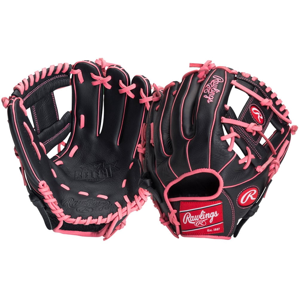 Rawlings Exclusive Youth Select Series 11.5" Baseball Glove (SS1150BP) Black/Pink 11.5