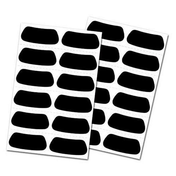 Rawlings Eye Black Adhesive Stickers 12-Pack - Black