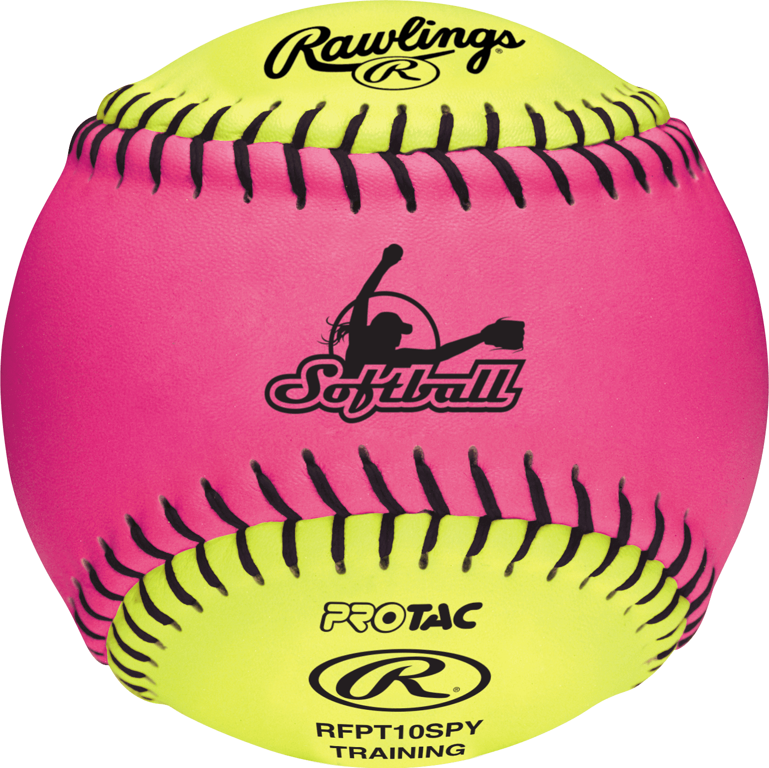 Rawlings | Fastpitch Training Softball | Soft Poly-Core Center, Ages 8U | 10" | RFPT10SPY | Each