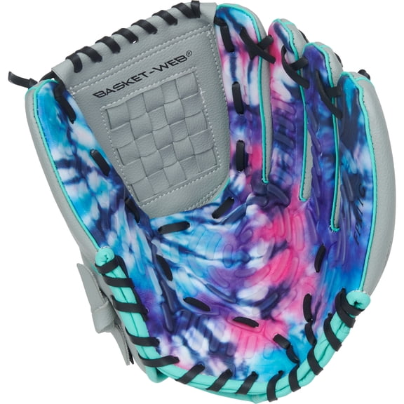 Rawlings Flex Palm Youth Softball Glove | 11-Inch | Basket Web | RHT | Gray