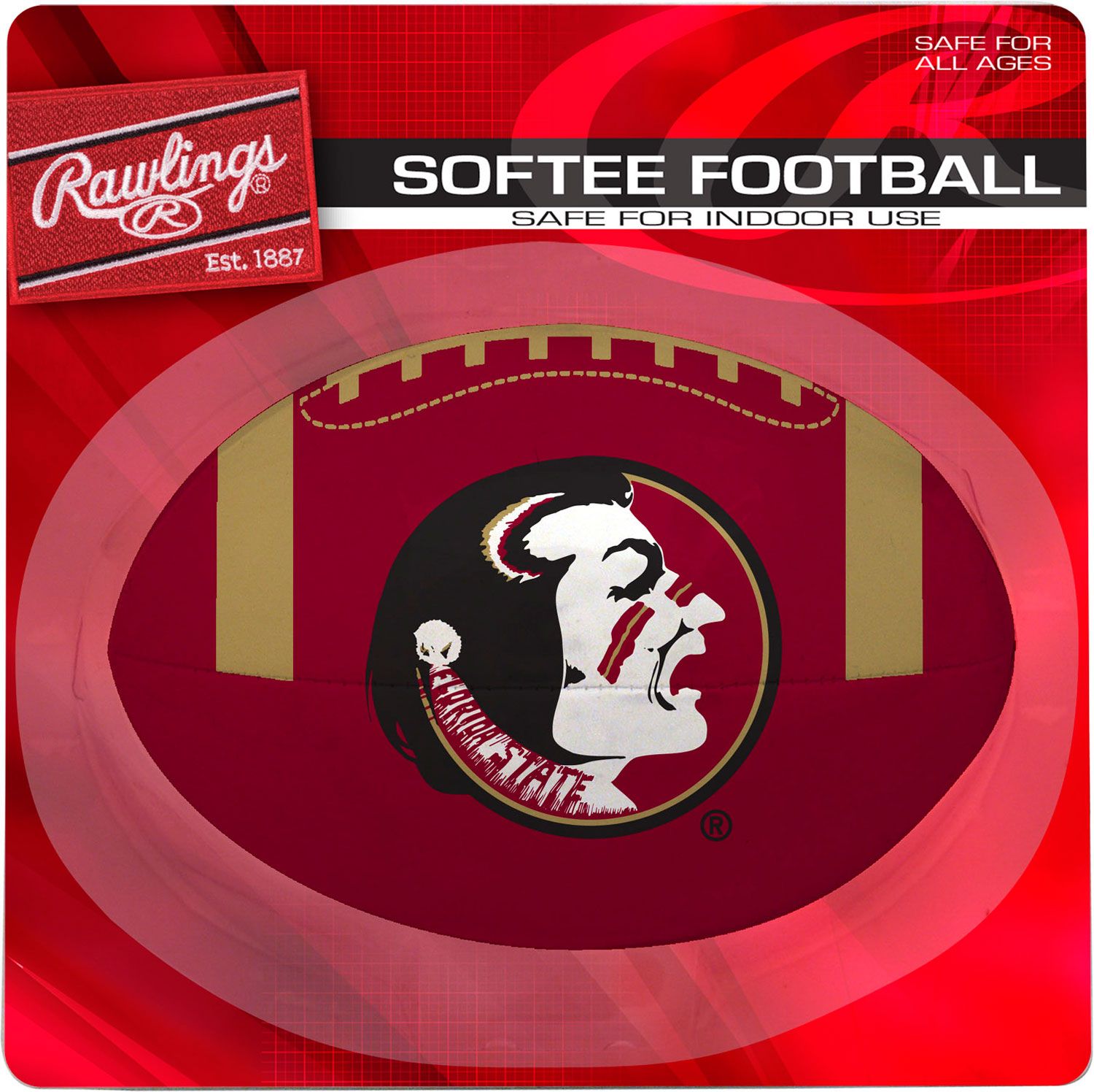 Rawlings Florida State University Seminoles "Quick Toss" 4" Softie Football - image 1 of 1