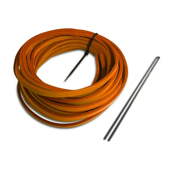 Rawlings Glove Re-Lace Pack, Pro-Grade Kit for Baseball & Softball (Neon Orange)