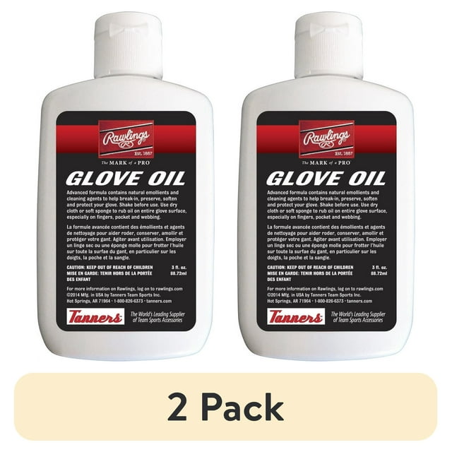 (2 pack) Rawlings Glovolium Baseball Glove Oil