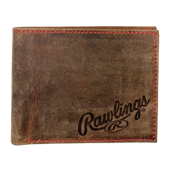 Rawlings High Grade Baseball Bi-Fold Wallet Brown RPW004-200
