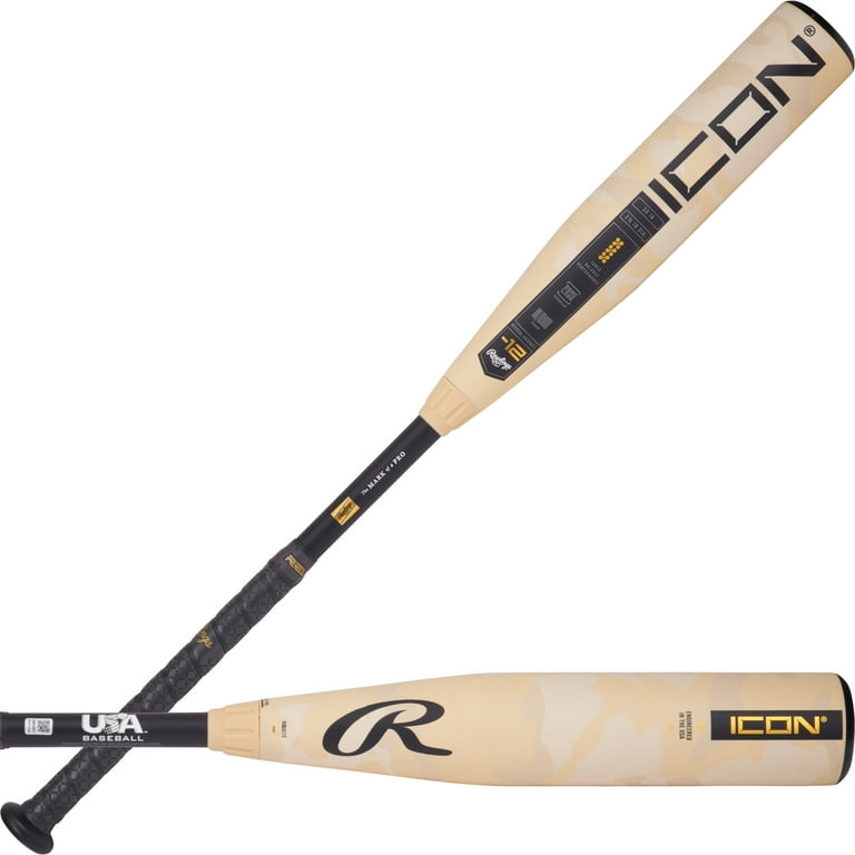 【美】Rawlings ICON 少年硬式 29インチ74cm 17oz480g 2025 Rawlings Icon USA Youth Baseball Bat | 29-inch | -12
